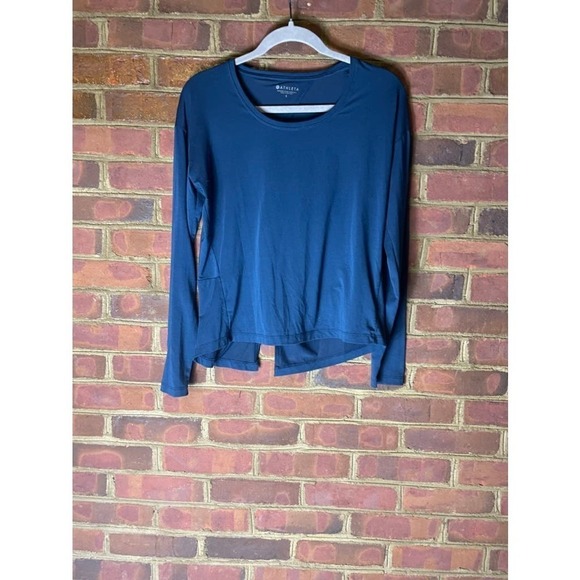 Athleta Essence Twist Long Sleeve, Constellation Blue - Picture 2 of 6